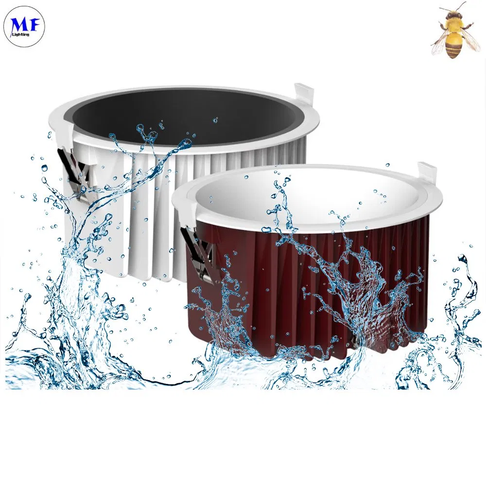 Factory Price IP65 Waterproof 20W Aluminum Ceiling Recessed Lamp Spotlights Office Dimmable LED Downlight for Home Furnishing Hotel Supermarket Restaurant