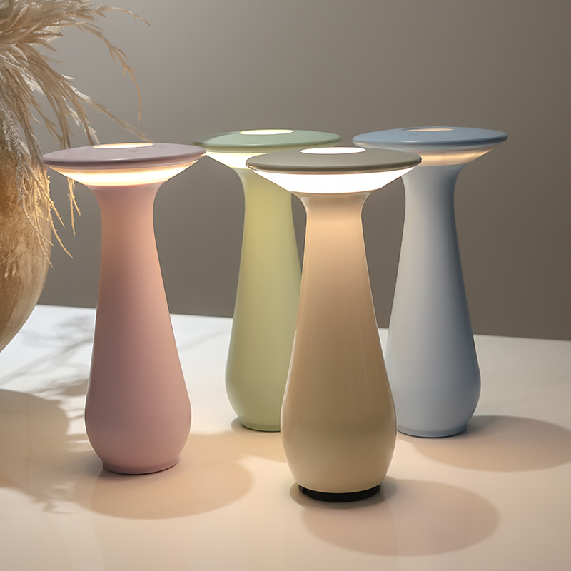 Luxury Decor Restaurant IP54 Waterproof Rechargeable Aura Vase LED Table Lamp