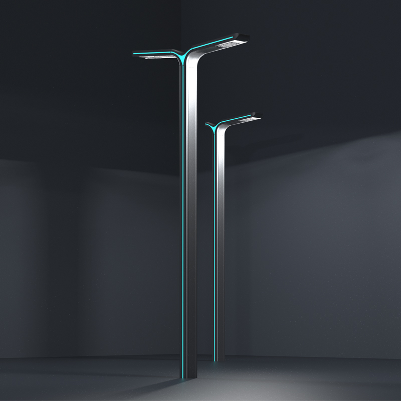 Die-Casting Aluminum LED Pole Top Lights Outdoor 100W Street Garden Post Light for Yards