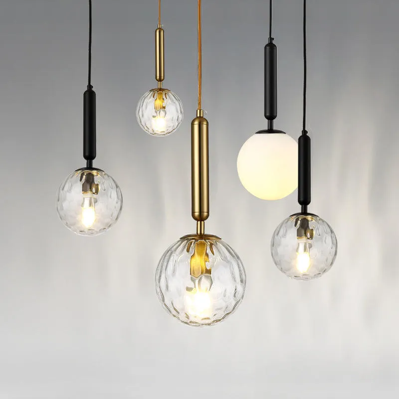 Minimalist Spherical Glass Chandelier 4