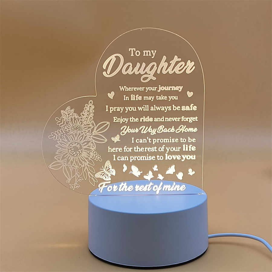 Custom Pattern Acrylic Lamp 3D Decoration LED Illusion Lamp for Kids Room 3D Night Light