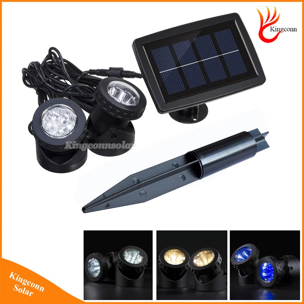 Solar Powered LED Spotlight for Outdoor Garden and Pool