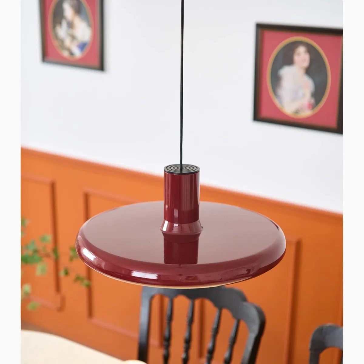 Zy Custom Modern Red LED Flying Saucer Cafe Hotel Restaurant Dining Room Pendant Light