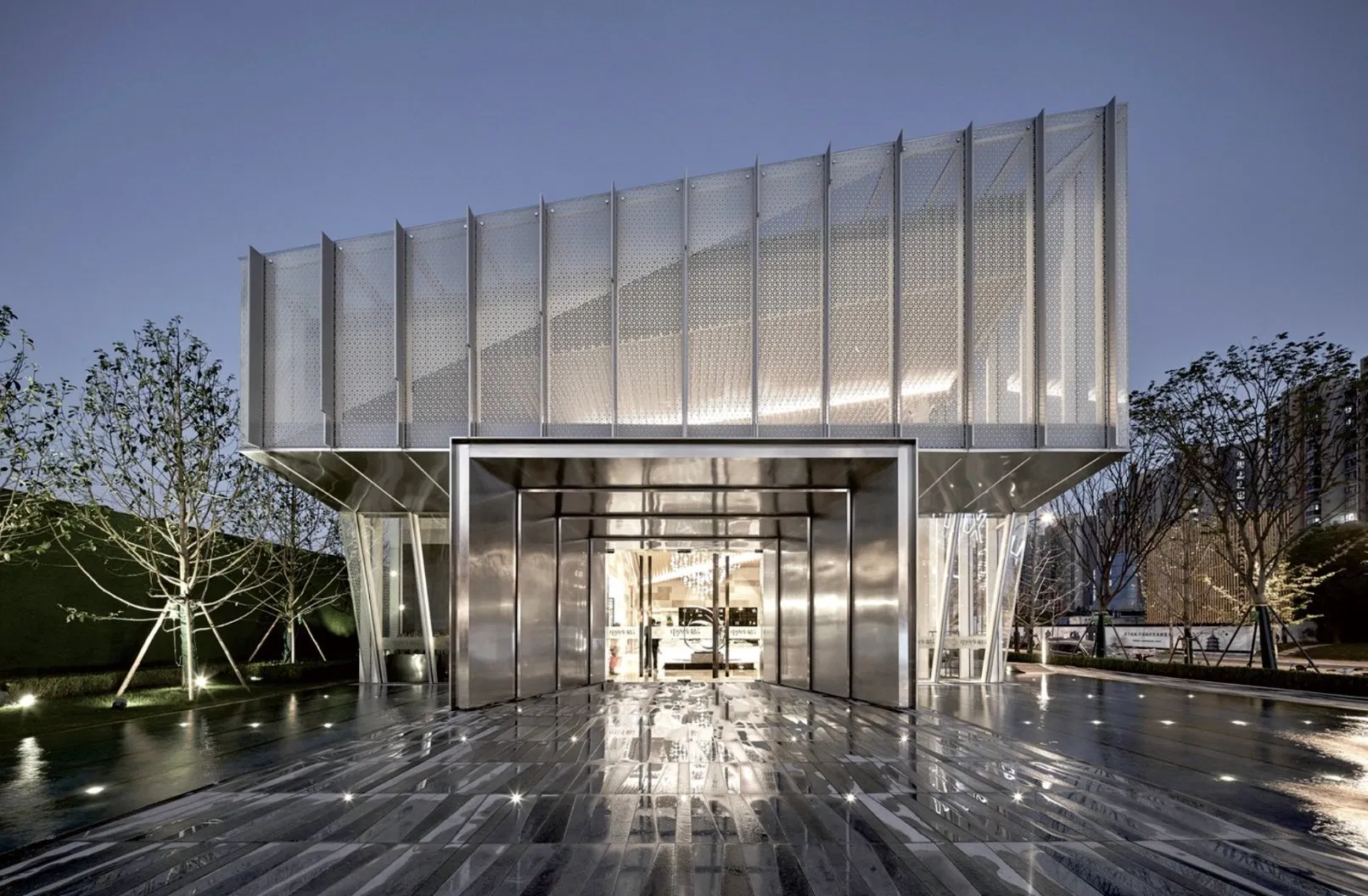 Stainless Steel IP67 Square LED in Ground Uplight CE 85-265V for European Community Roads