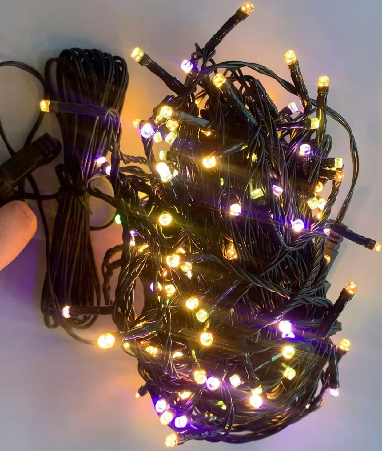 Warm White &amp; Multi Color Waterproof LED String Lights with 11 Functions, Remote Christmas Decorations for Indoor Outdoor Party Wedding Garden Decor Ornament