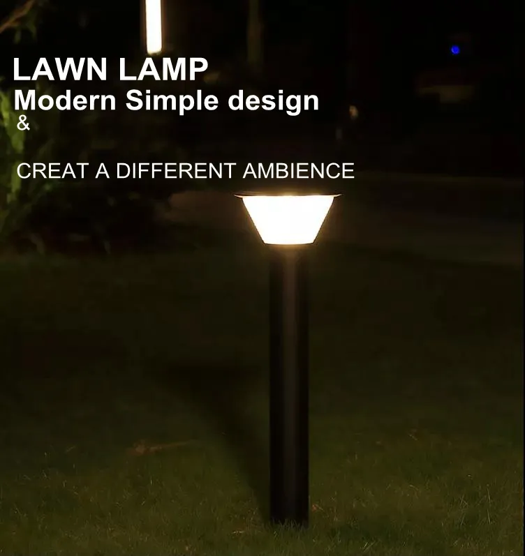 Outdoor Bollard Garden Pathway High Powered LED Lawn Lights