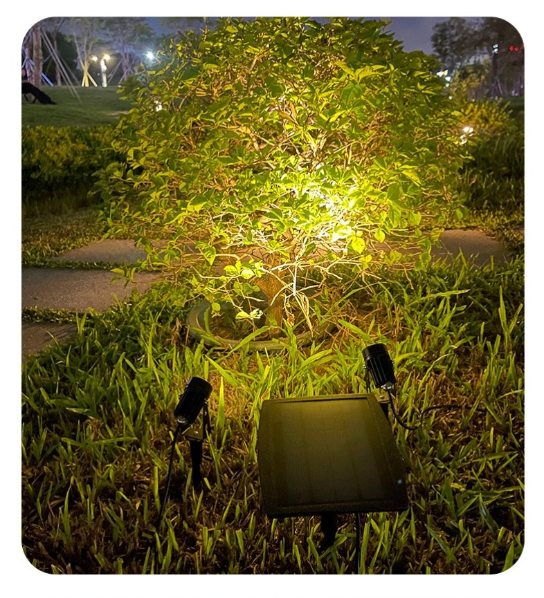 Outdoor Solar Powered Lawn Light Lamp Waterproof Garden Solar Spot Light Outdoor Garden Spotlighsolar Spotlight for Outdoor