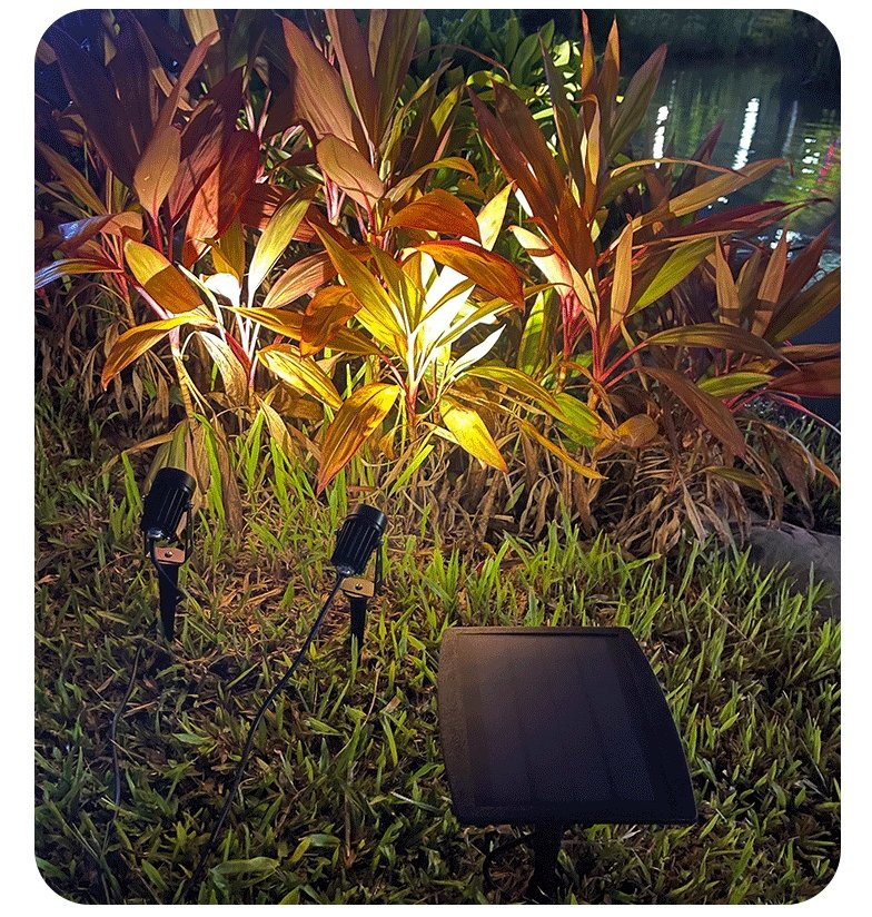 Outdoor Solar Powered Lawn Light Lamp Waterproof Garden Solar Spot Light Outdoor Garden Spotlighsolar Spotlight for Outdoor
