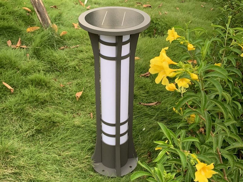 Bright Energy Saving Lamp LED Outdoor 5W Solar LED Garden Bollard Light for Border Driveway Pathway Walkway Lighting