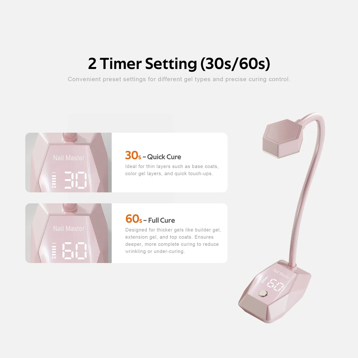 New Arrival Customize Nail Dryer Rechargeable LED Table Nail Light 18W Auto Sensor Fast Curing Goosenecks UV Nail Lamp