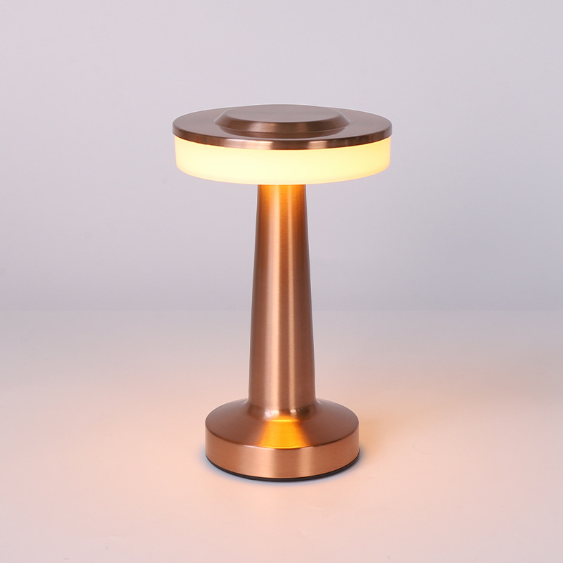 Rechargeable Retro Touch LED Table Lamp Small Coffee Desk Decorative Lamp Dining Bar Outdoor Use Night Light (SH8013-E)