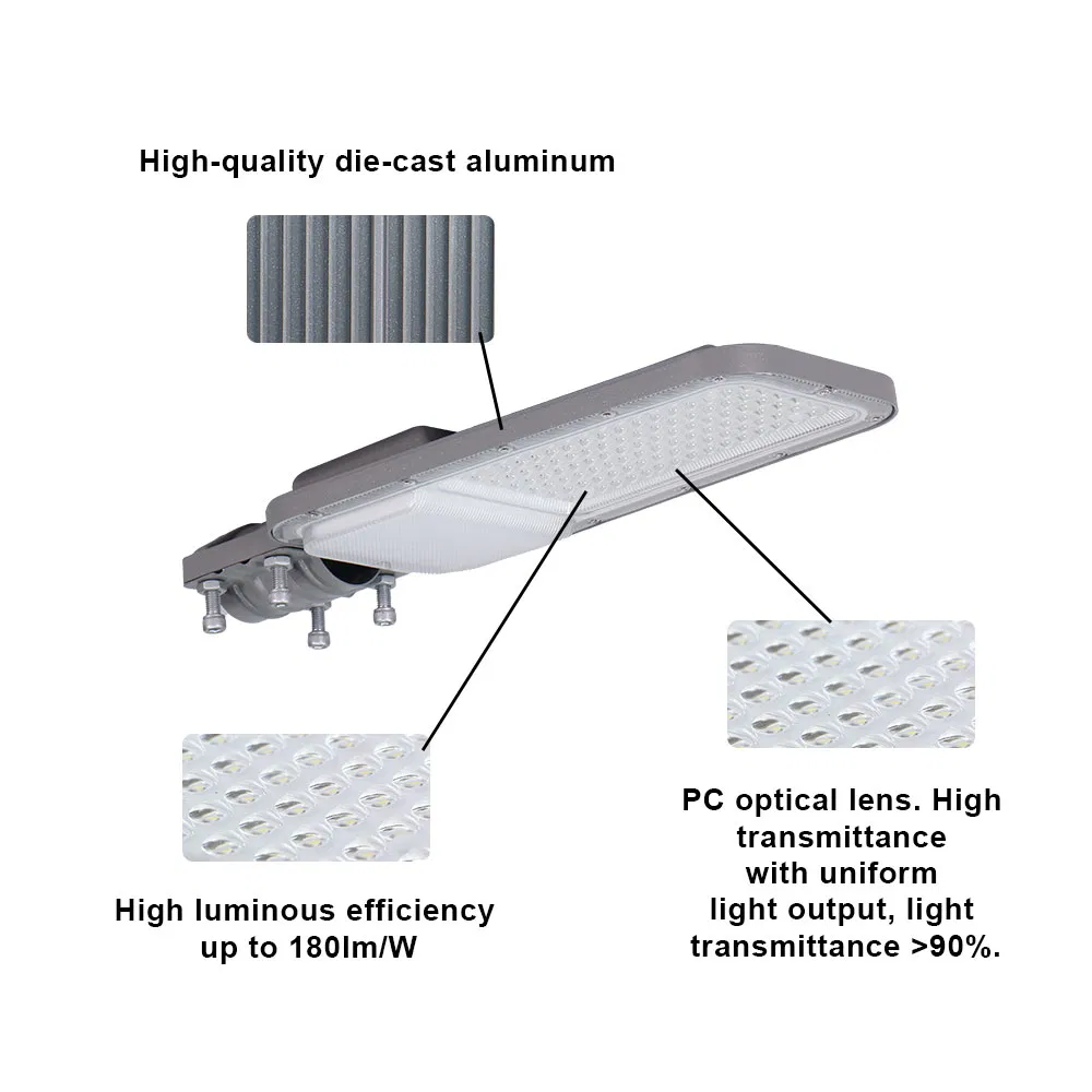 High Performance 100W Outdoor Highway LED Street Light with 3-Year Warranty