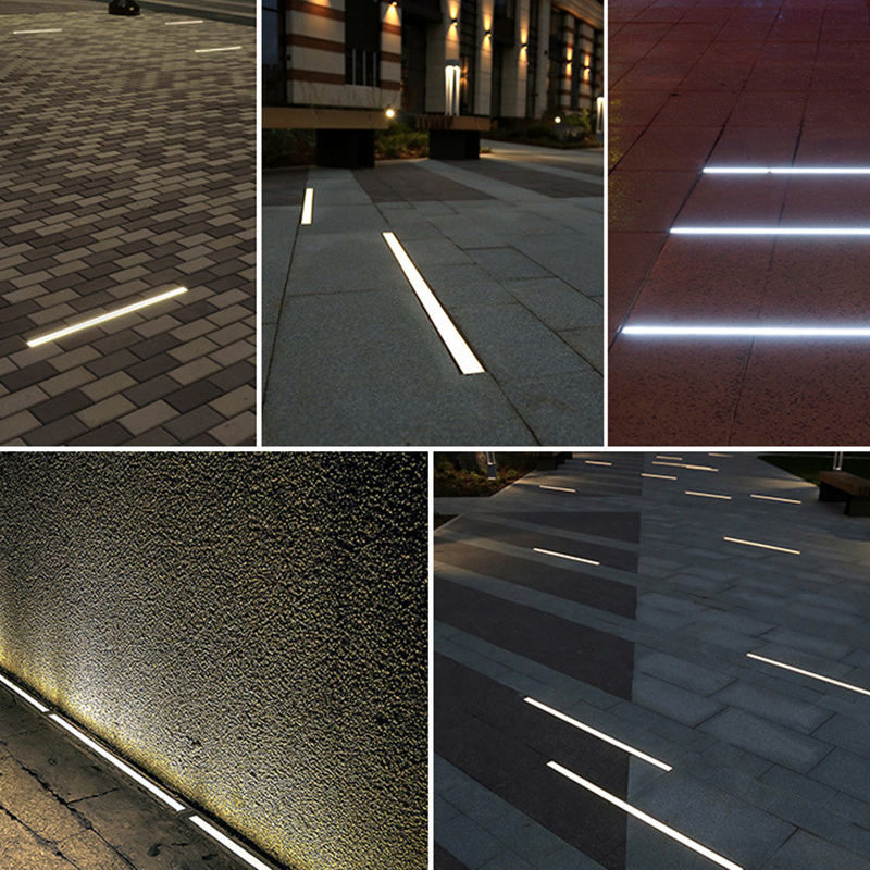 Baoyang Outdoor Floor Lighting IP65 Waterproof Ground Recessed Aluminium Linear LED Underground Light