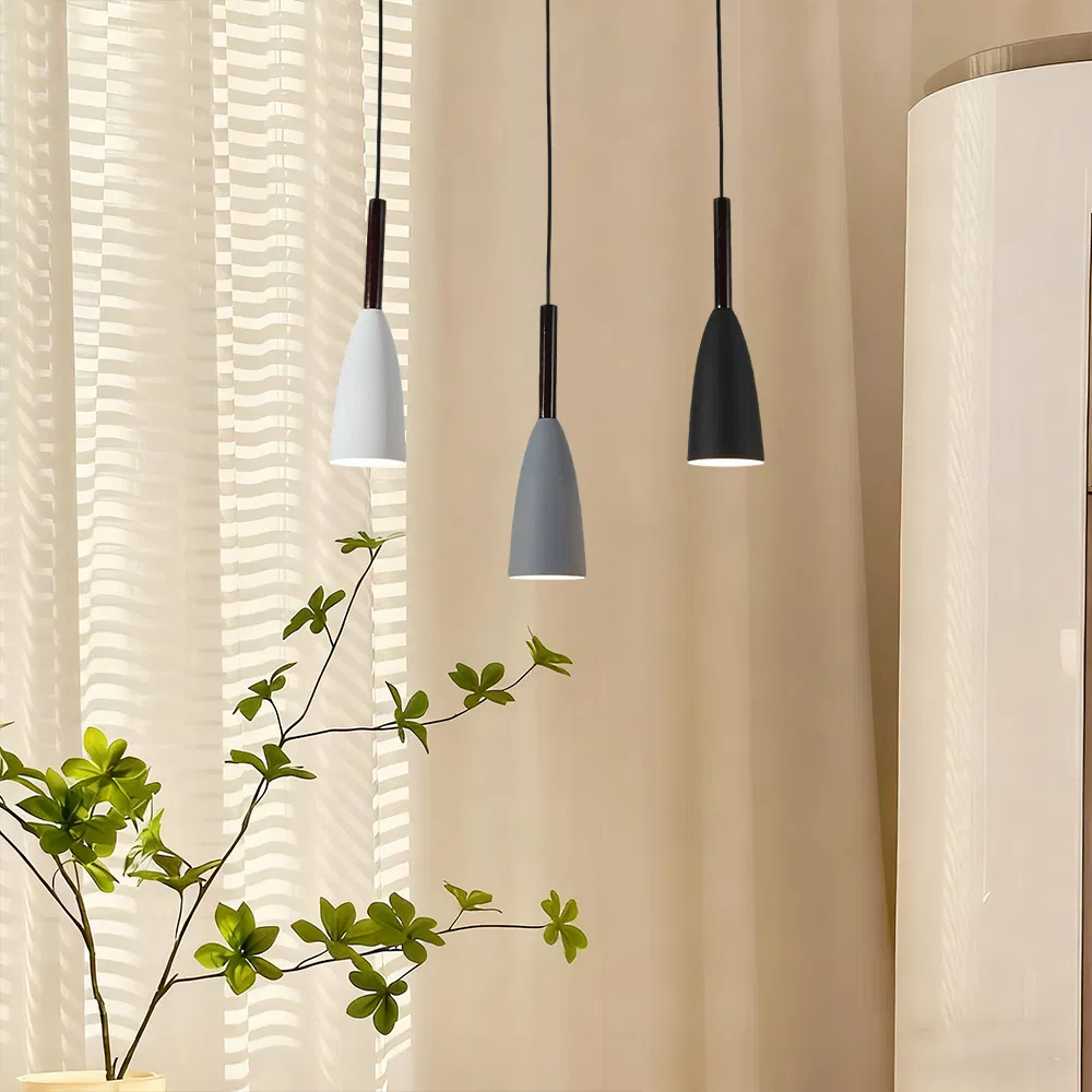 Modern Nordic 3-Head Pendant Light Minimalist Ceiling Lamp Lighting Fixtures for Restaurant Kitchen Island Dining Room Farmhouse