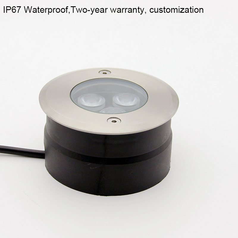 Customized Dimmable Outdoor Mini LED Luminaire Exterior Garden IP67 Waterproof Ground Spot Recessed Buried Floor Light