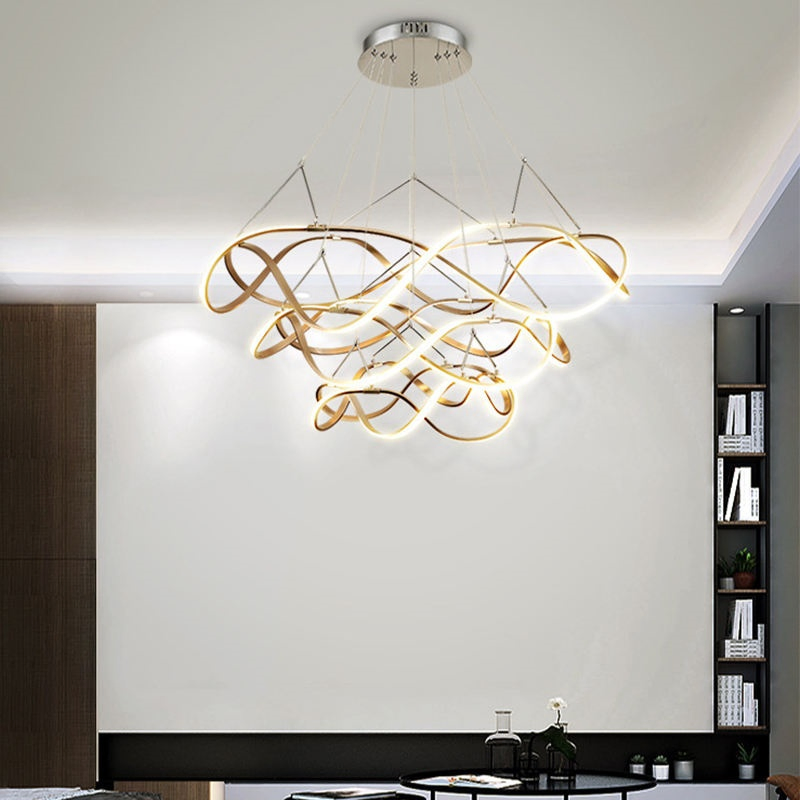 Modern LED Chandelier for Luxurious Bedroom and Living Room Decor