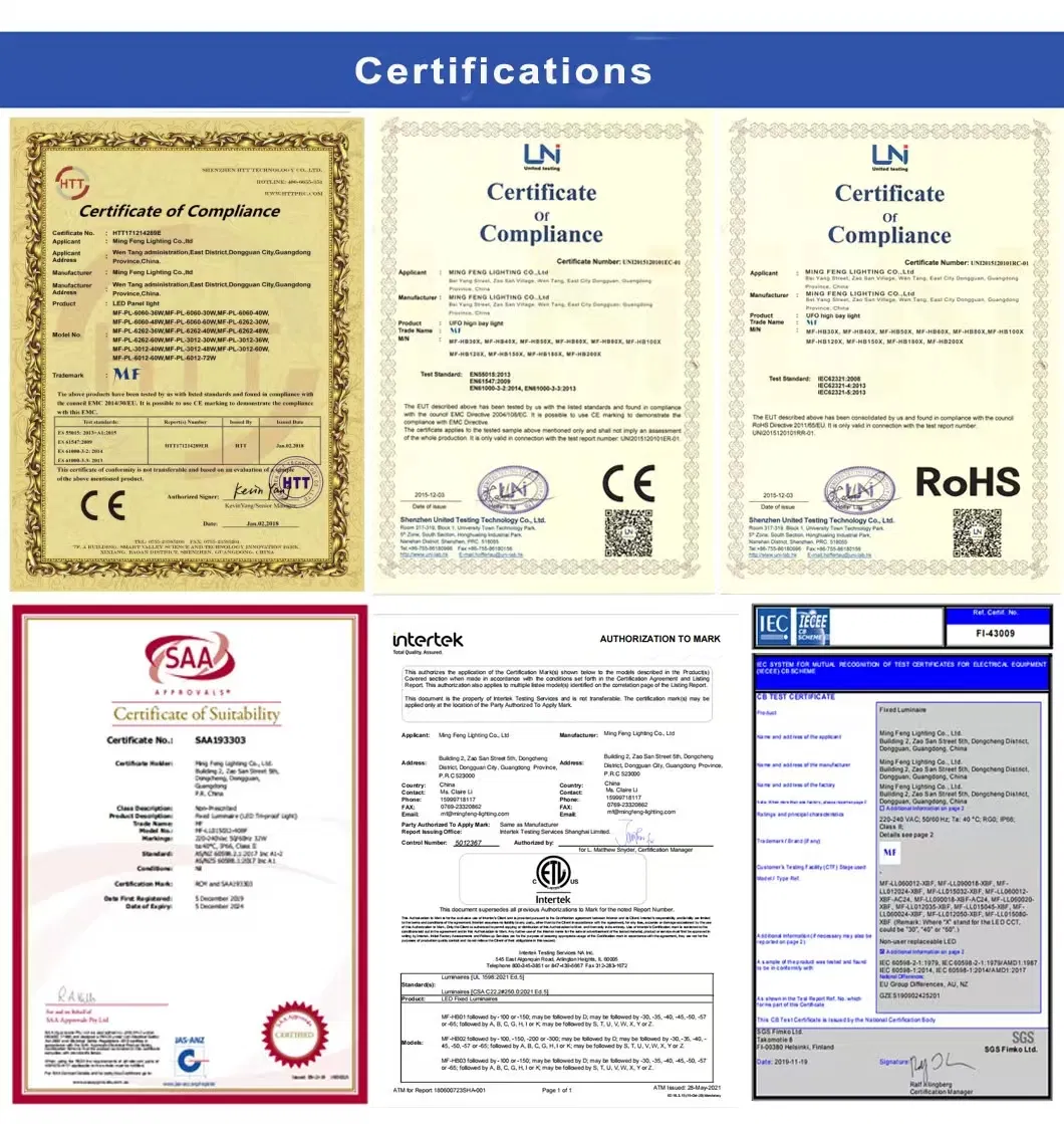 Certification