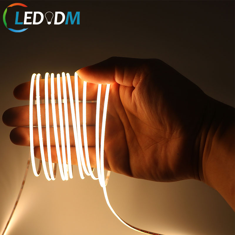 Factory Direct 12 24 Volt Cabinet White 3mm 2.7mm COB LED Tape Strip Light (ETL CE RoHS)