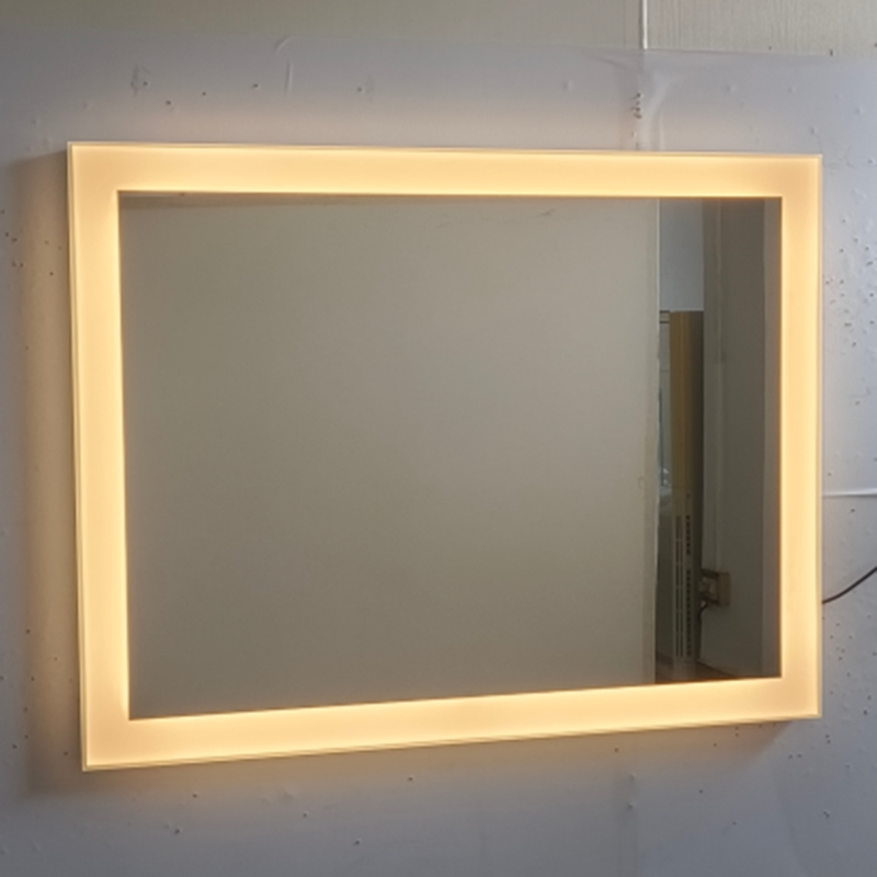 LED Mirror Lights for Bathroom Mirrors for Bathroom Vanity Mirror with Lights Custom Square Mirror Lights