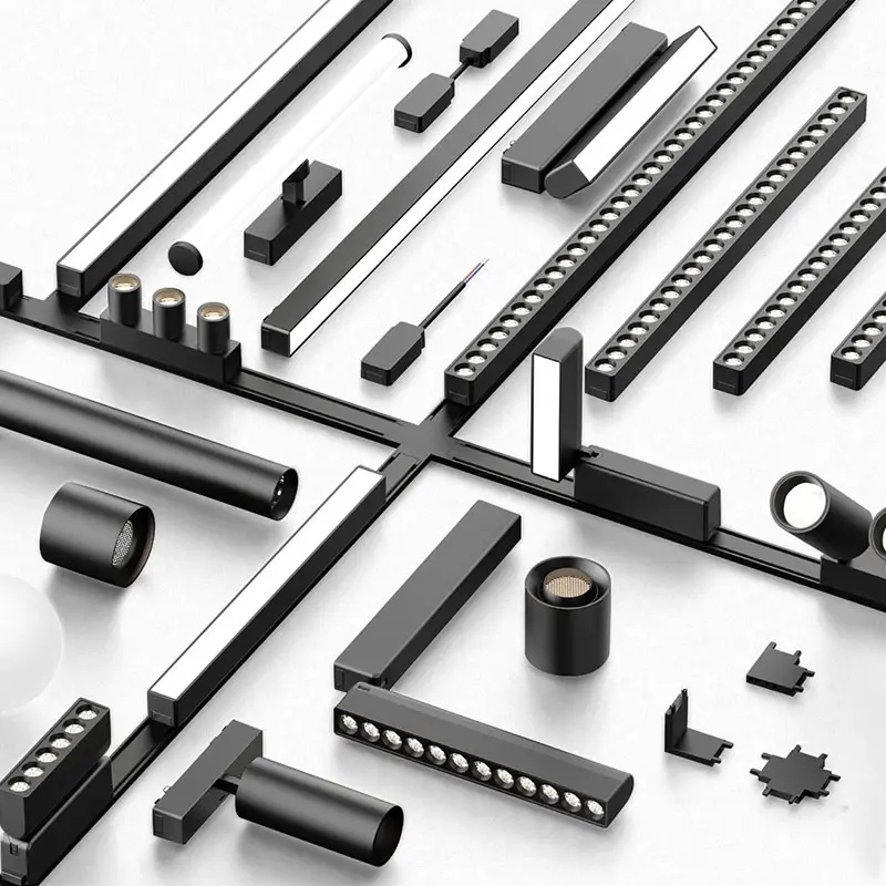 Custom Lighting Energy Saving Smart Dimmable LED Chandelier Downlight Magnetic Track Light