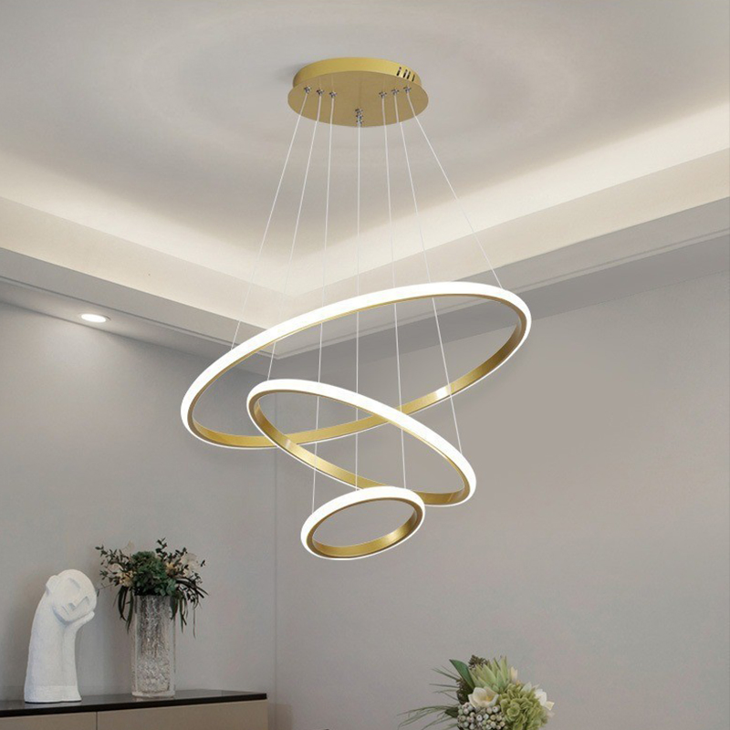 Customized Modern Luxury Circular LED Chandelier for Villa Hotels and Bedrooms