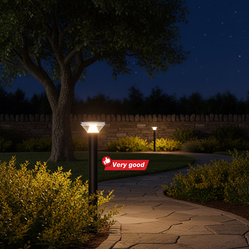 Solar LED Bollard Light for Outdoor Pathways and Gardens