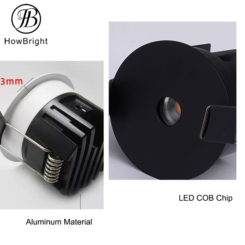 Commercial 3W 7W 10W 12W Shape Recessed Mounted LED Downlight