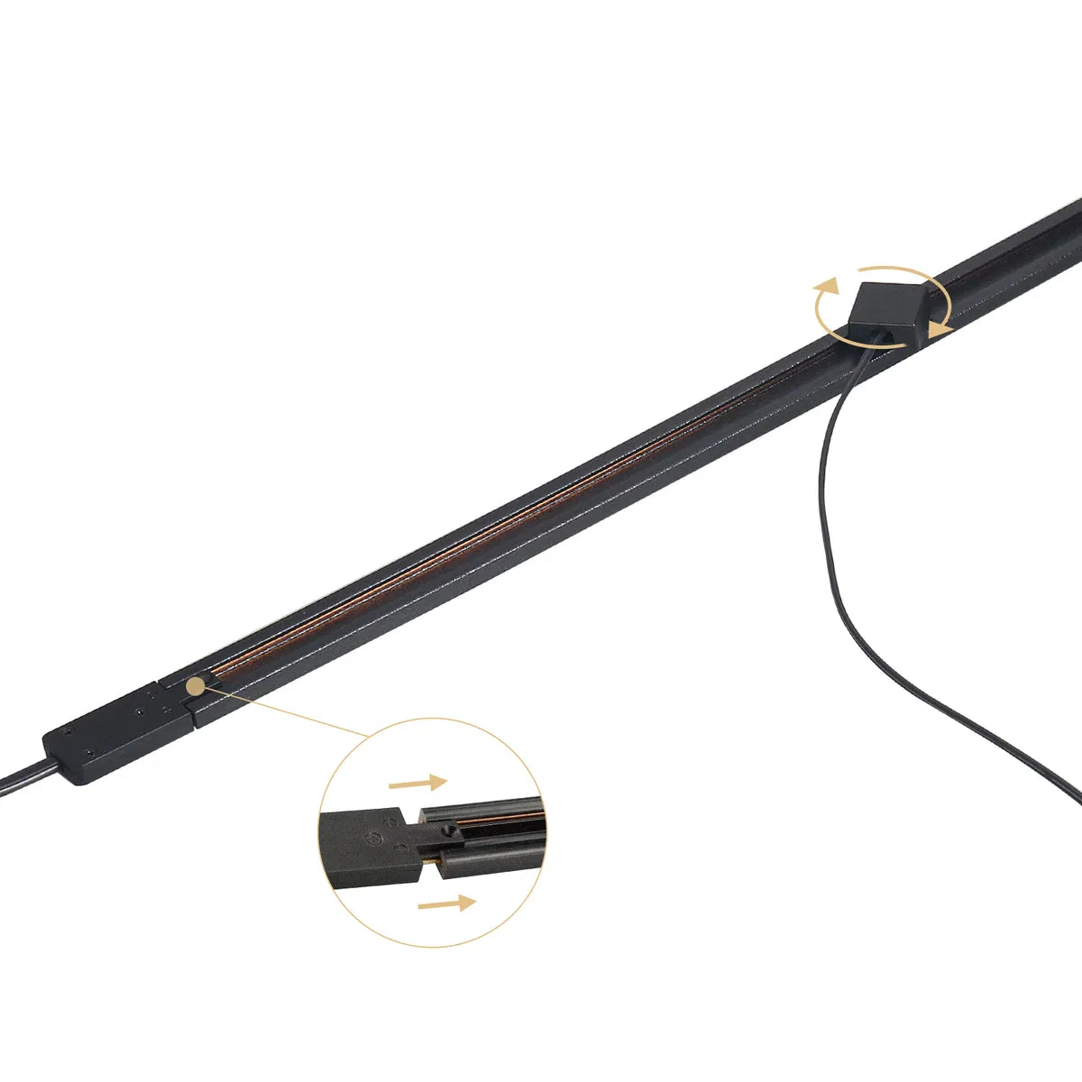 DC 12V Mini Flexible Magnetic Power Track Kit