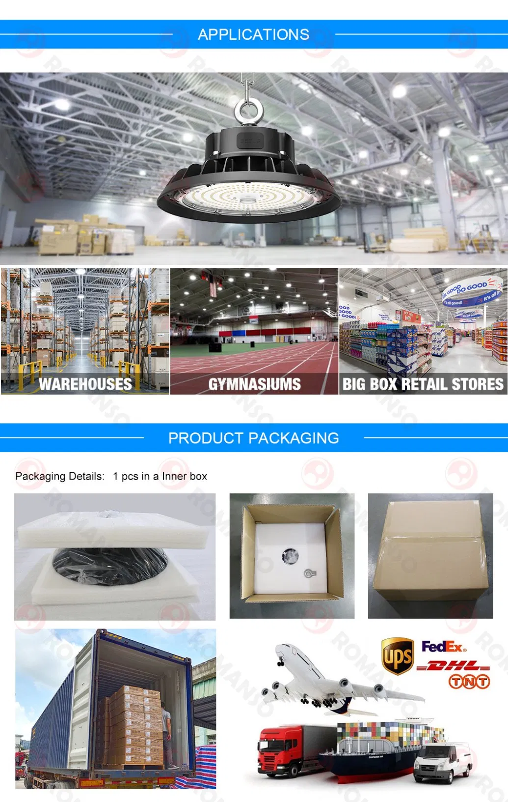 High Bay LED Light Detail 8