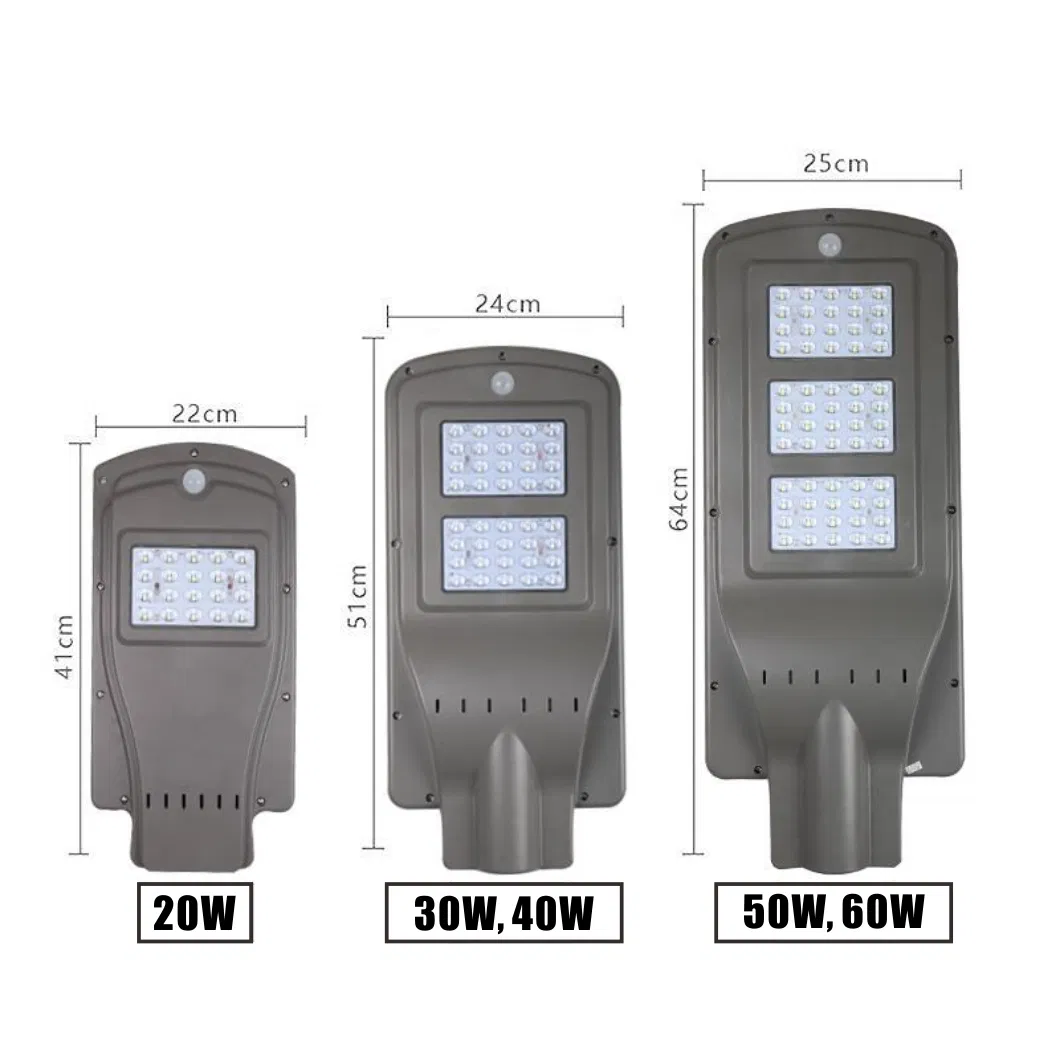 Integrated Energy All in One 300W SMD Smart Shenzhen Waterproof Motion Sensor Pole Wall Outdoor LED Solar Street Lights