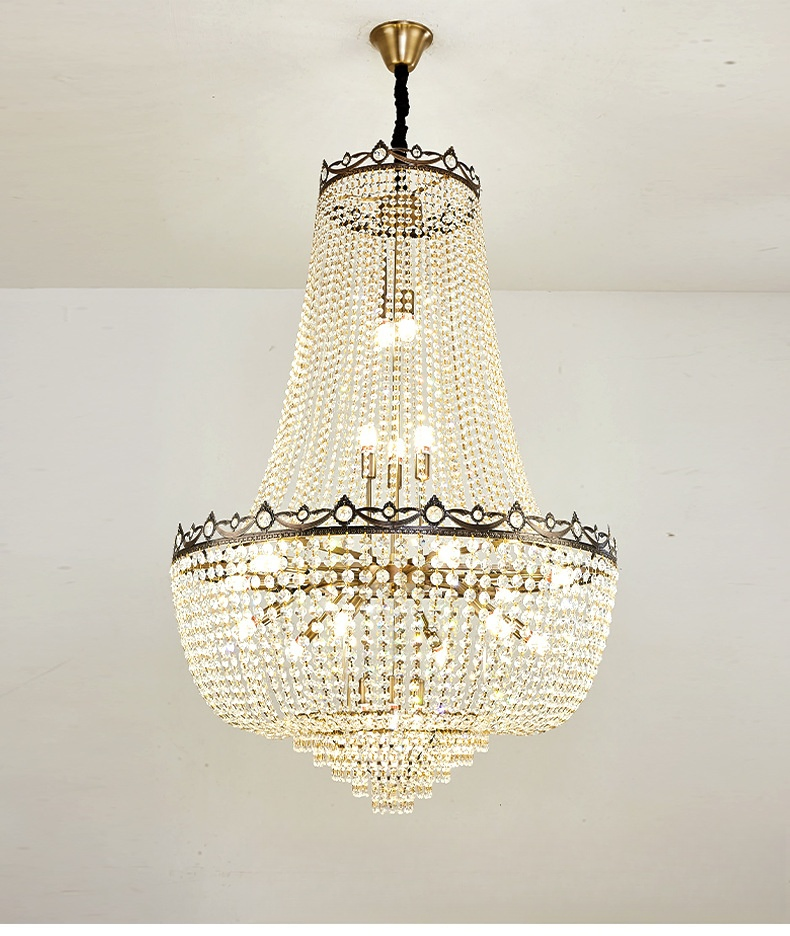 New Product Indoor Decoration Pendant Light Hotel Lobby Staircase Villa Living Room Modern LED Chandelier