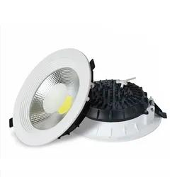 Aluminum Recessed Double Color LED COB Down Light for Engineering, Home Furnishing, Commerical