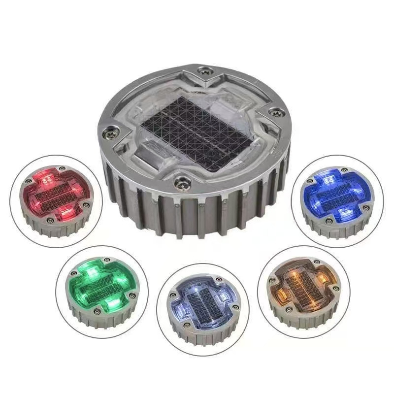 Outdoor Waterproof Floor Recessed Deck Light Ground Burried Pavement Marker Garden Inground Lamp LED Solar Underground Light