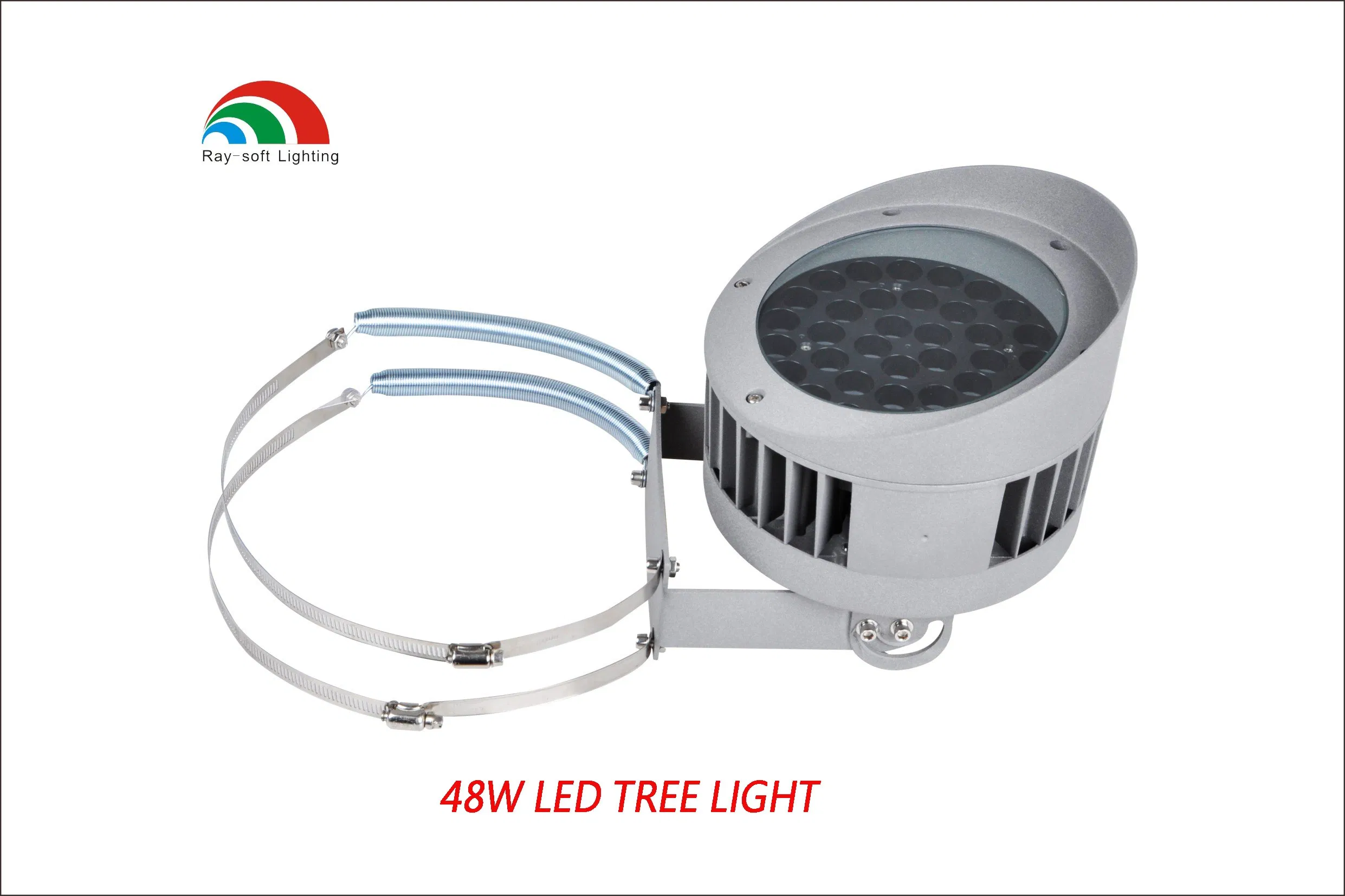 Zhongshan Factory Wholesale 18W/36W/48W/72W LED IP65 Outdoor Waterproof Post Tree Strap Holding Uplight