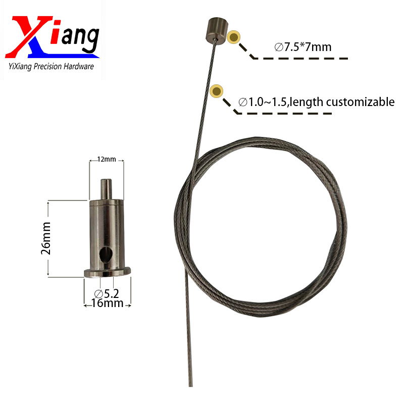 Ceiling-Mounted Suspension Rope Kits for Light Fixtures