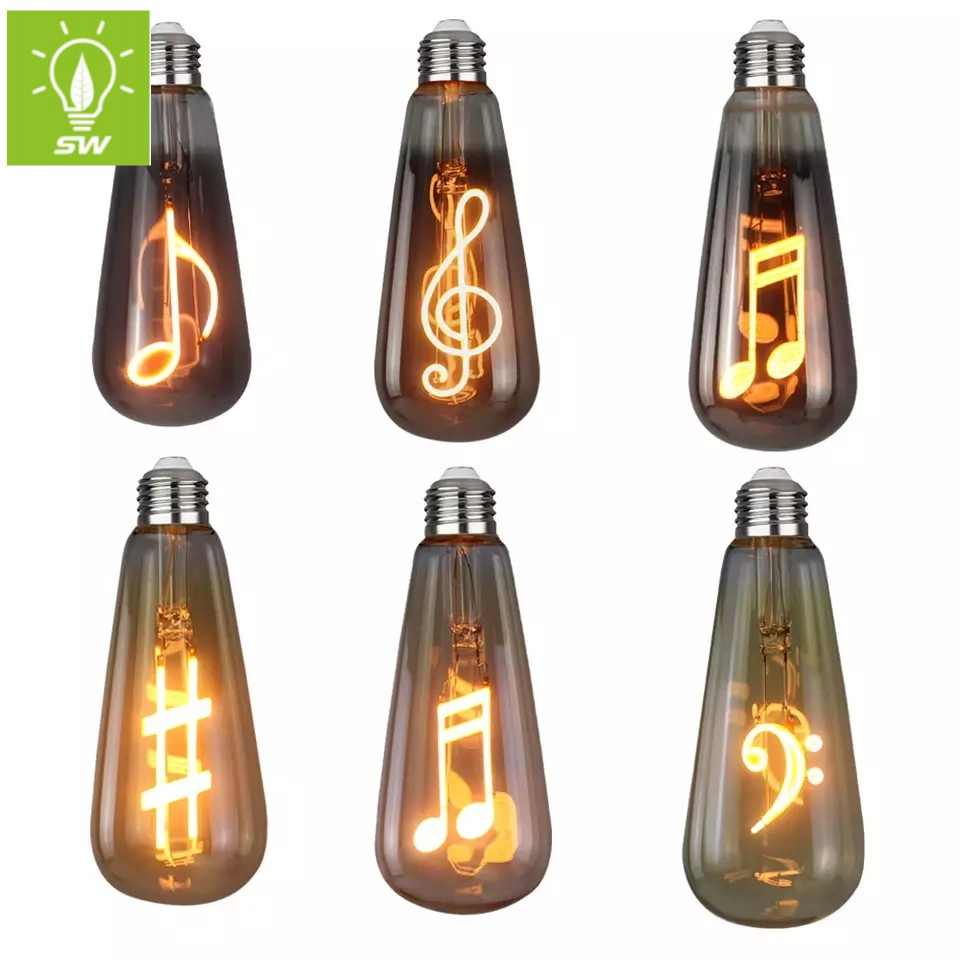 China Wholesale Smart WiFi Dimmable Filament Lamp CCT Color Change St58 St64 8W LED Light Filament Bulb