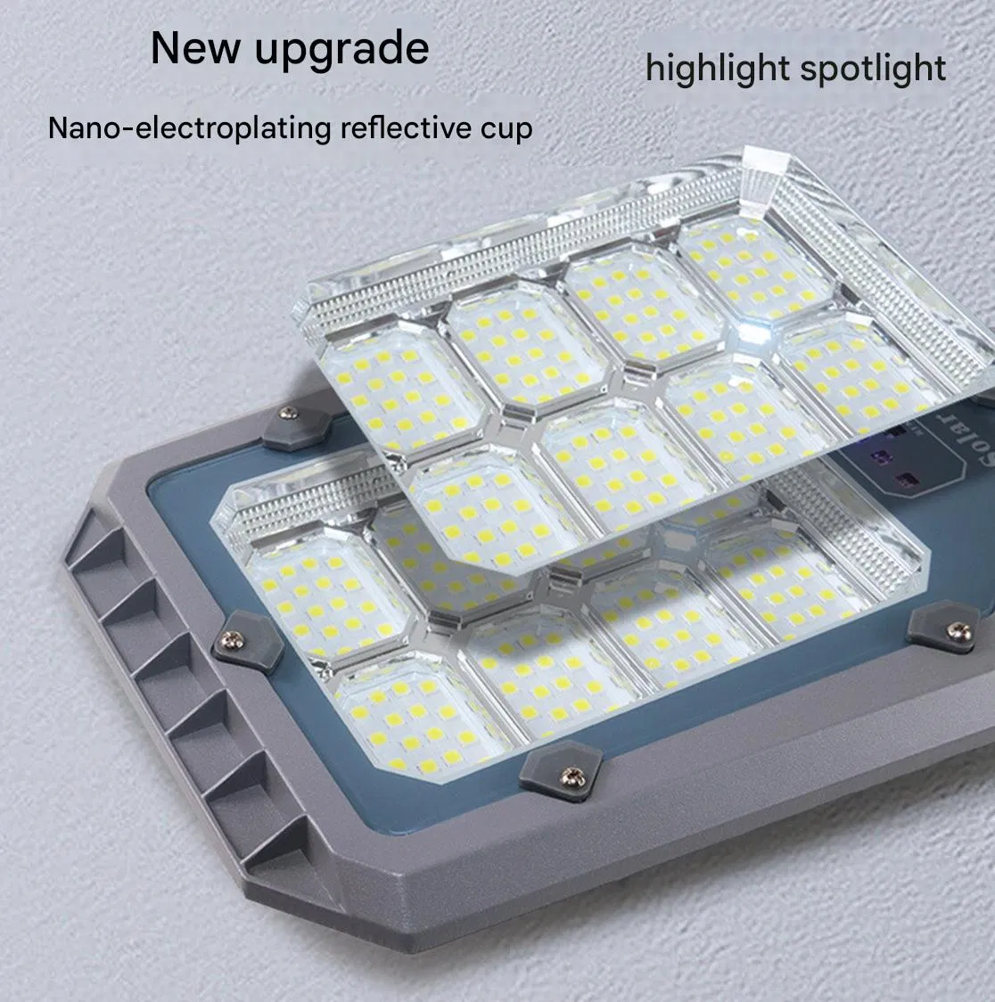 Solar Light LED Solar Street Light Solar Security Lights for Us Homes 80W ETL Certified Motion Sensor