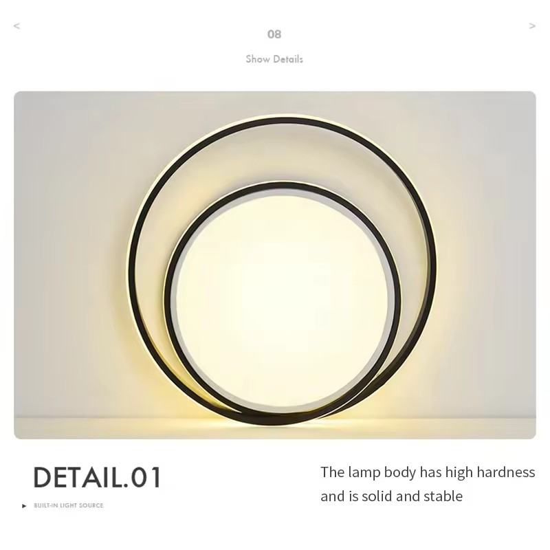 Modern Indoor Round LED Ceiling Light for Home Decor