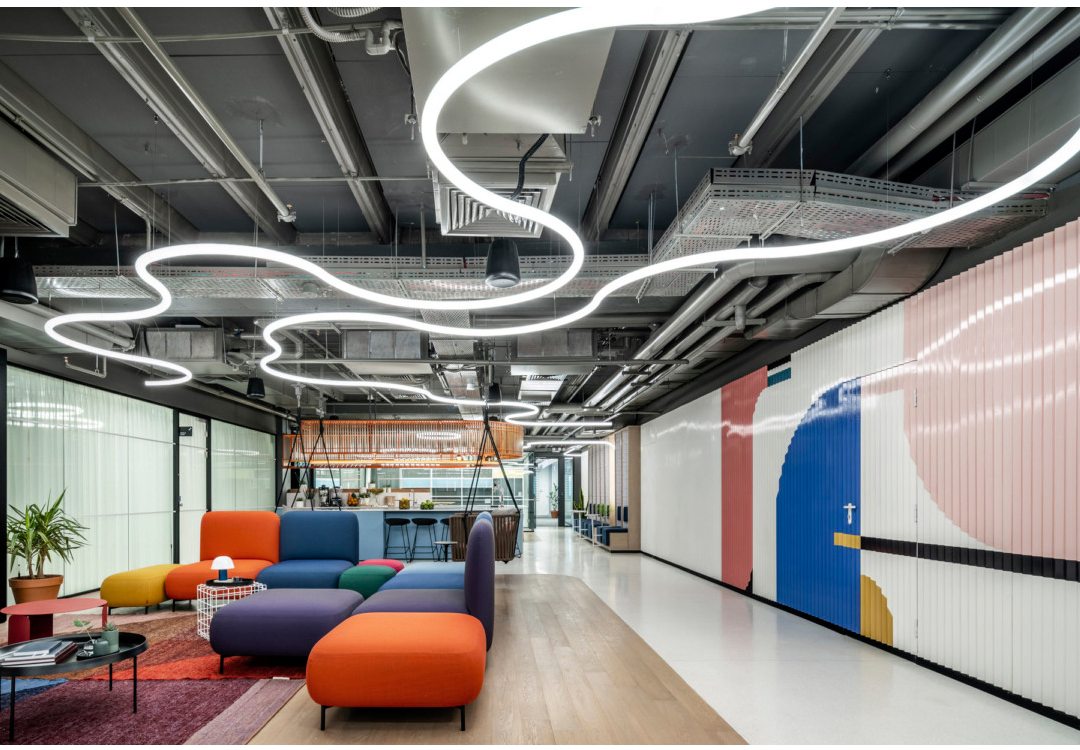 Magnetic LED Track Light Neon Silicone Flexible DC48V Pendant Light