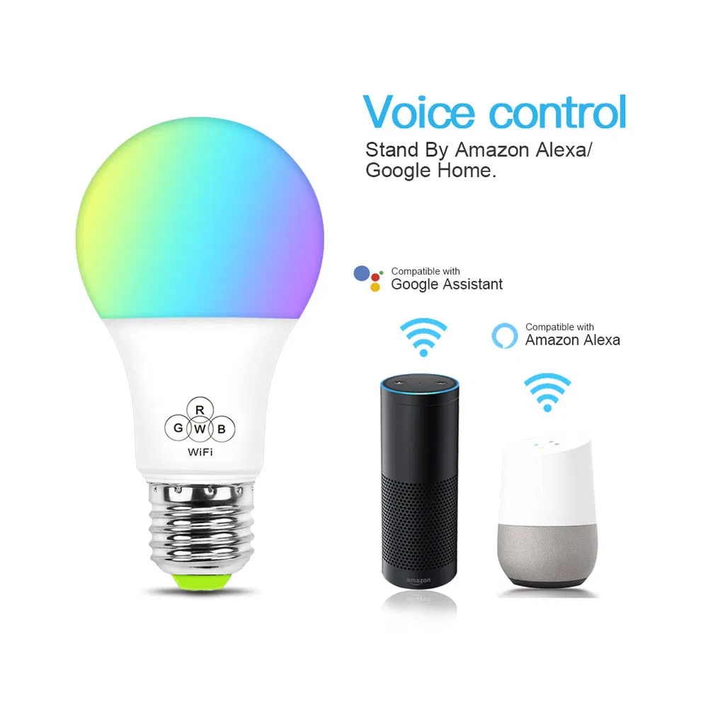Siri Voice Control WiFi Nightlight Energy Saving LED Smart Light Bulb