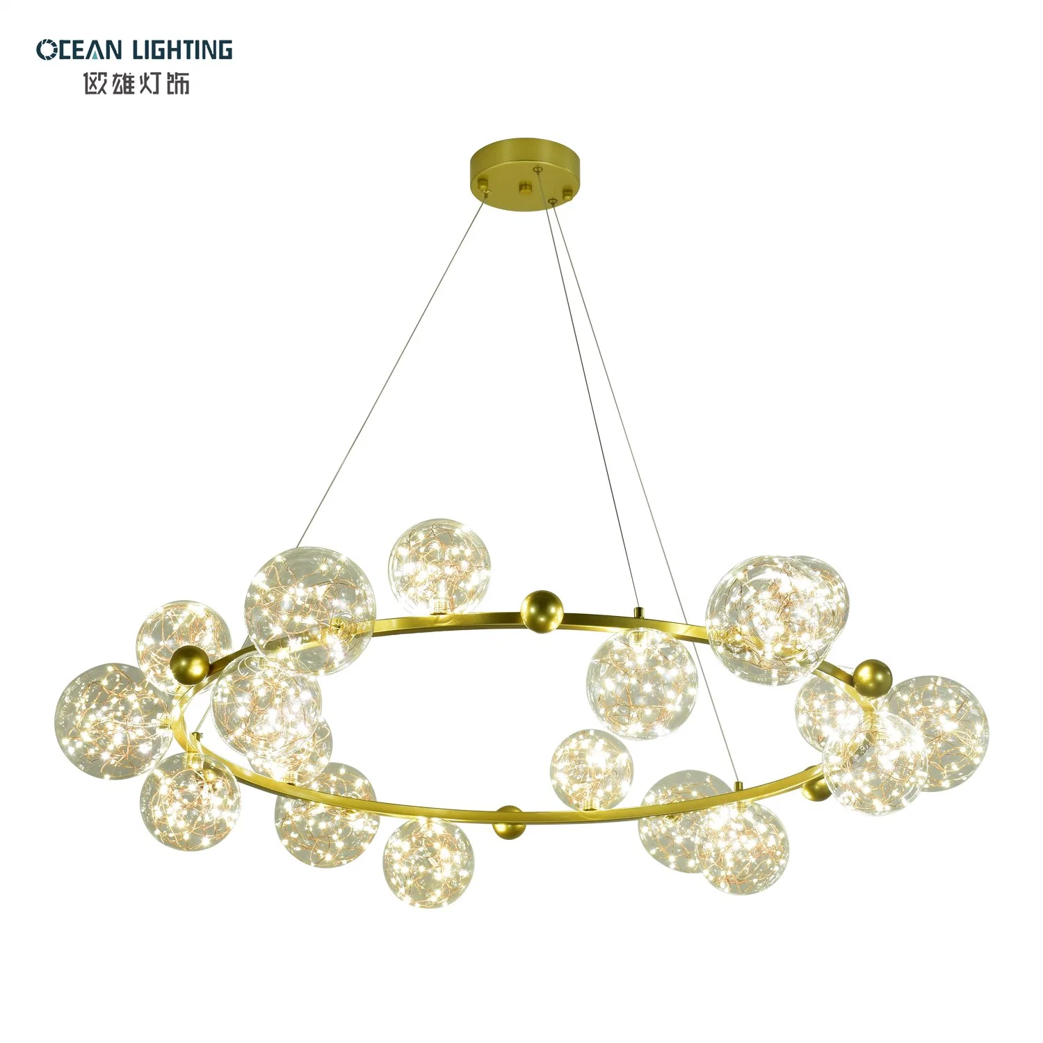 Ocean Lighting New Design Chandelier European Style Simple Modern Bedroom Living Room LED Chandelier for Home