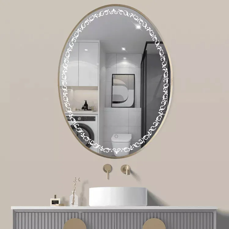 Mirror Glass LED Vanity Light Gold