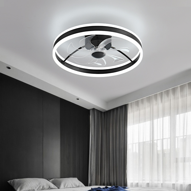 Luxury Chandelier Modern Pendant Crystal Lamp LED Ceiling Fan Light