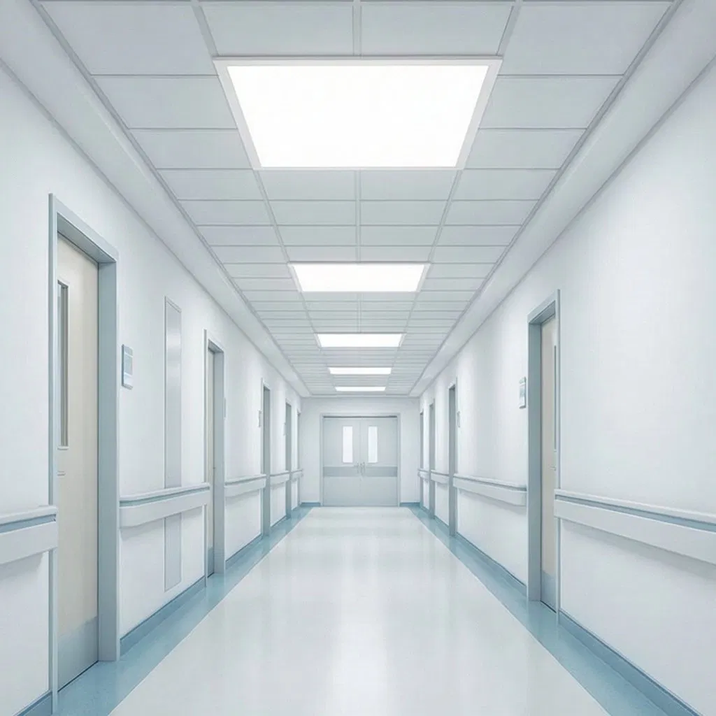 Energy Efficient Square LED Panel Light for Office Spaces