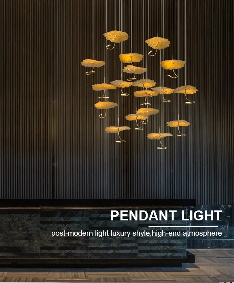 Flower Stainless Steel Chandelier Detail 1