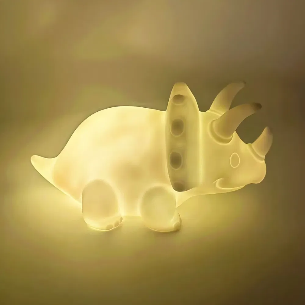 Playful Dinosaur Shape LED Night Light for Kids Room Jurassic Decor