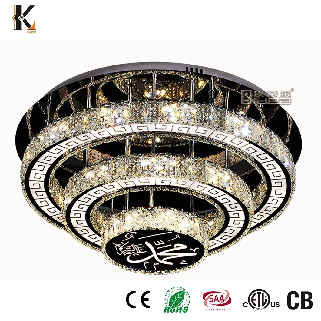 Crystal LED Ceiling Lighting China Wholesale Luxury Style Interior Decoration Cafe Home Villa Modern Crystal Ceiling Pendant Light