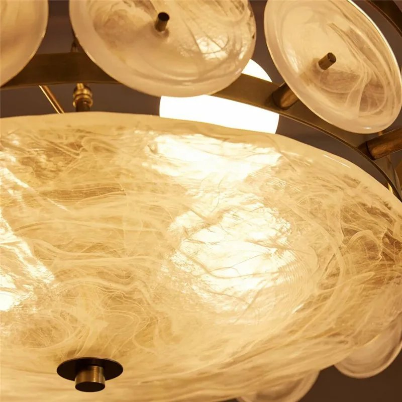 Design LED Pendant Lamp Living Room Modern Murano Flush Mount Ceiling Chandelier (WH-MI-564)