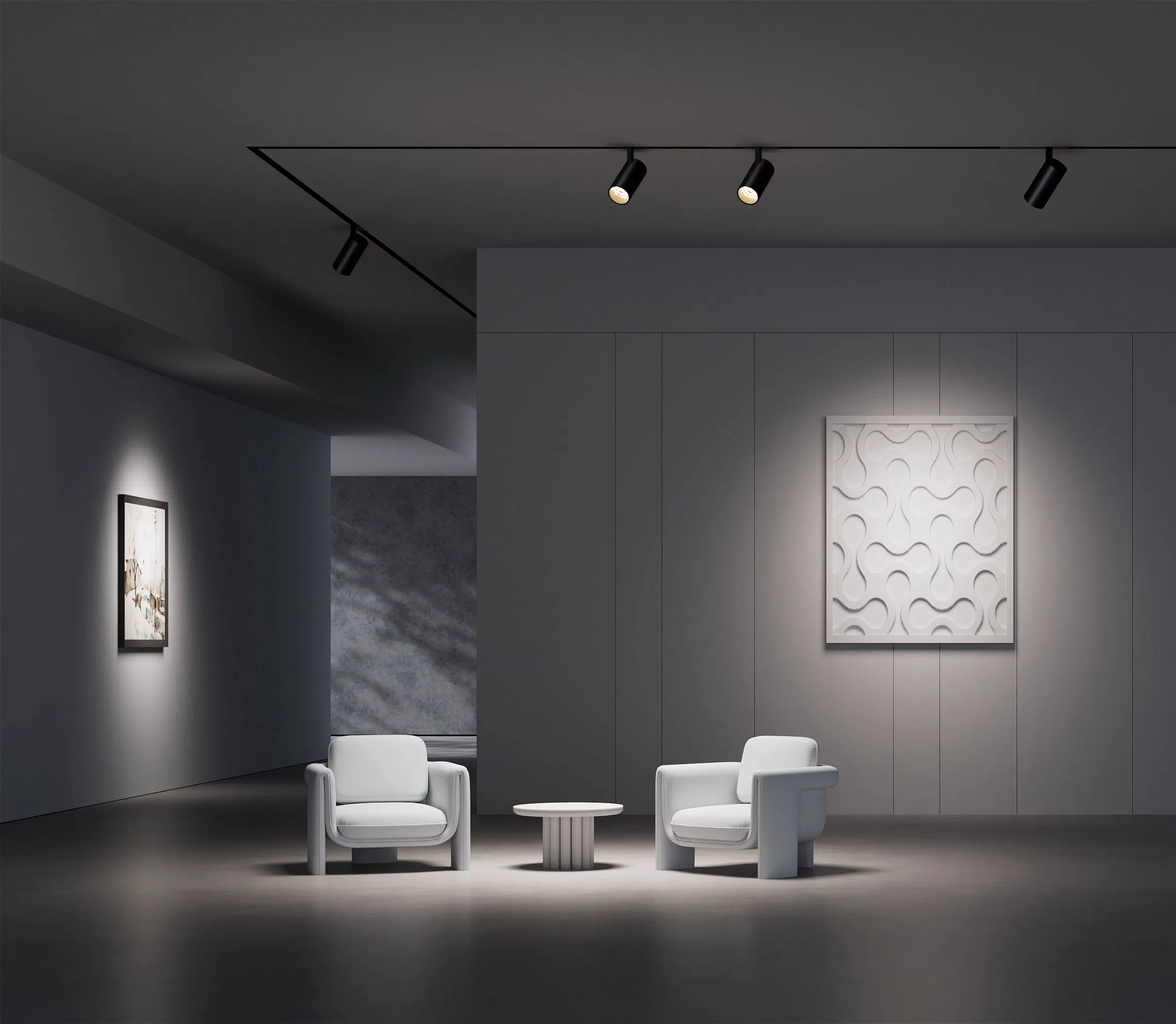 Dimmable Track Light System Adjustable Dali Driver Dimmable Aluminum Housing LED Track Spot Light