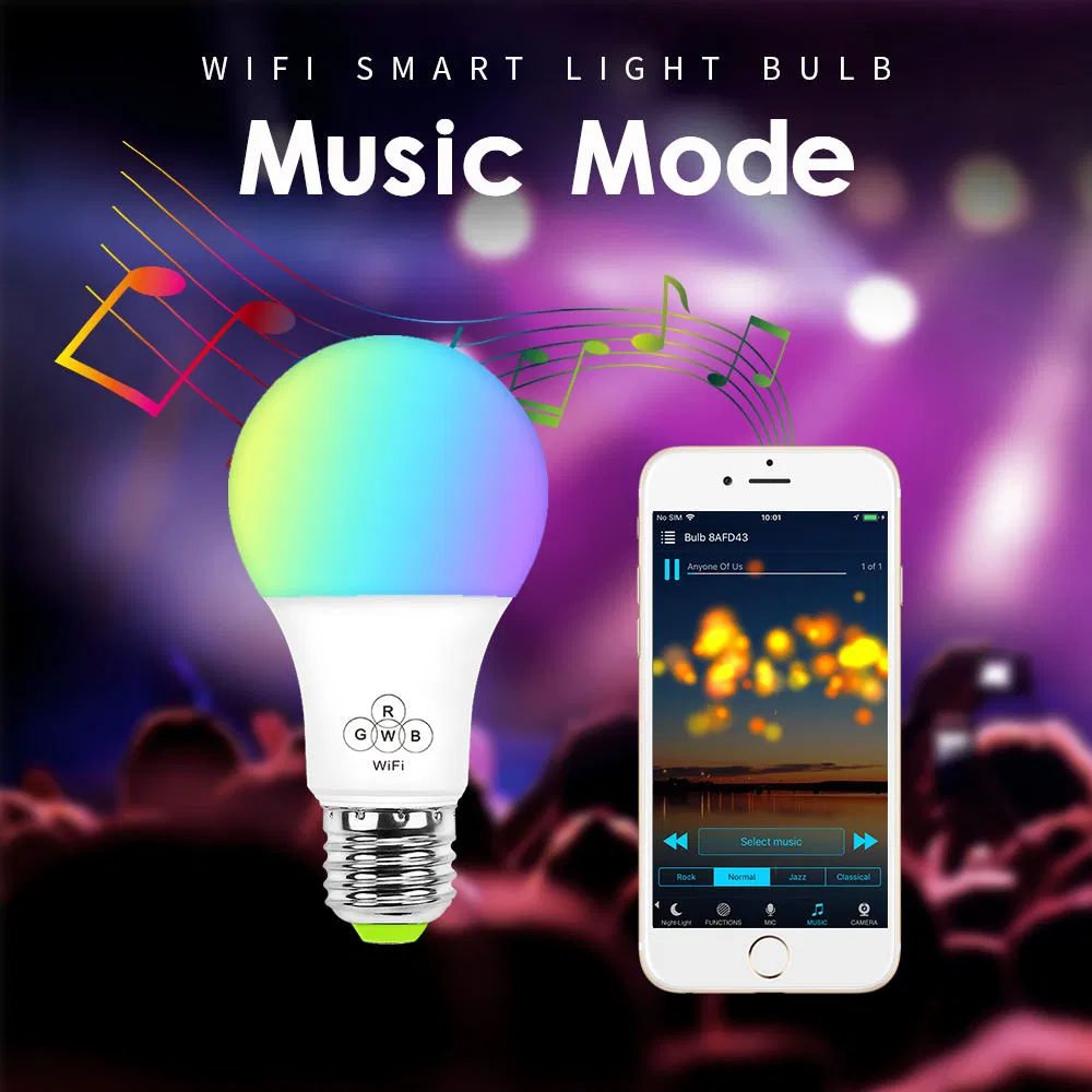 Siri Voice Control WiFi Nightlight Energy Saving LED Smart Light Bulb